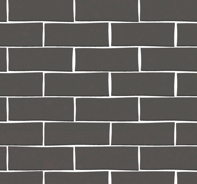 Black brick effect teenage wallpaper - TenStickers