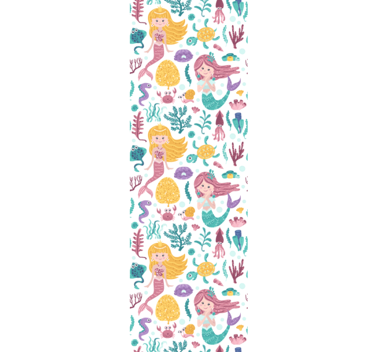 Mermaid Adventure children's wallpaper - TenStickers
