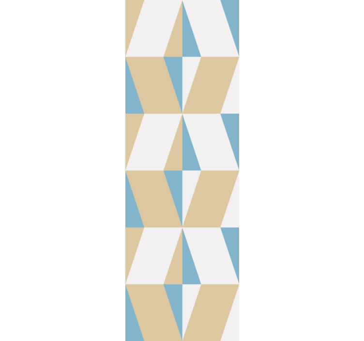 Triangular Motif wallpaper geometric - TenStickers