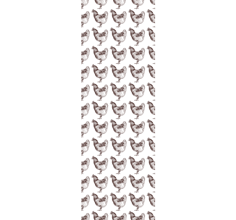 Hen Pattern Design animals wallpaper - TenStickers