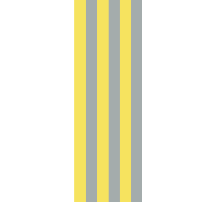Yellow Gray Lines wallpaper horizontal stripes - TenStickers