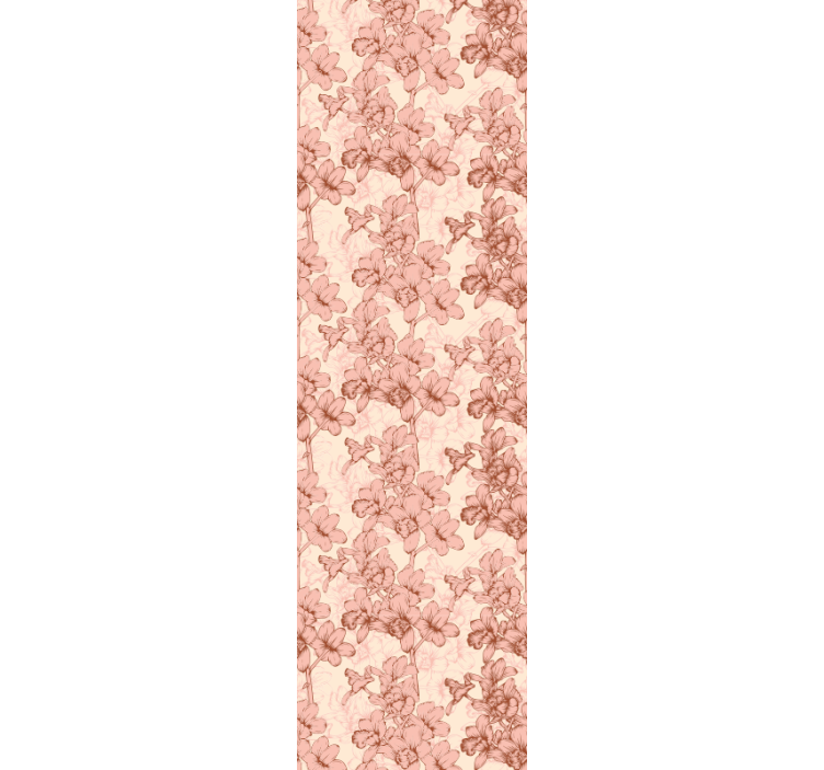Floral Ornate flowers wallpaper - TenStickers