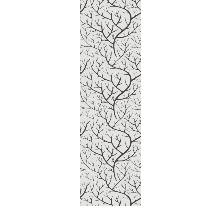 Bare Branches Pattern wallpaper of a tree - TenStickers