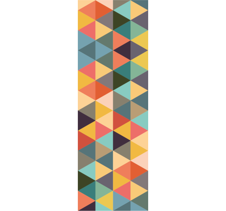 Colorful Triangles wallpaper geometric - TenStickers