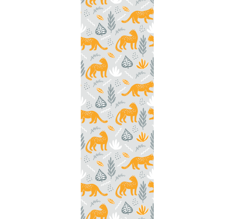 Feline Motif Decor cats wallpaper - TenStickers