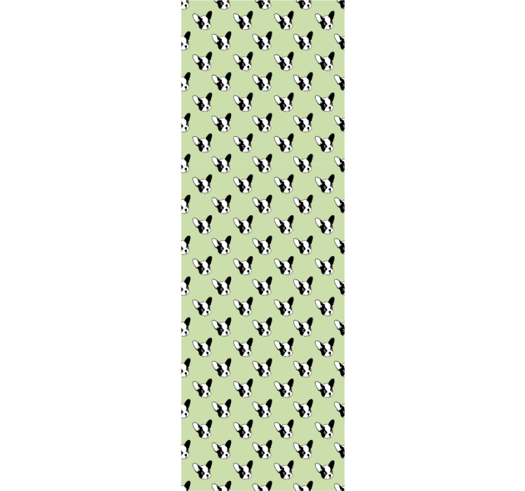 Canine Silhouette Pattern cute dog wallpaper - TenStickers