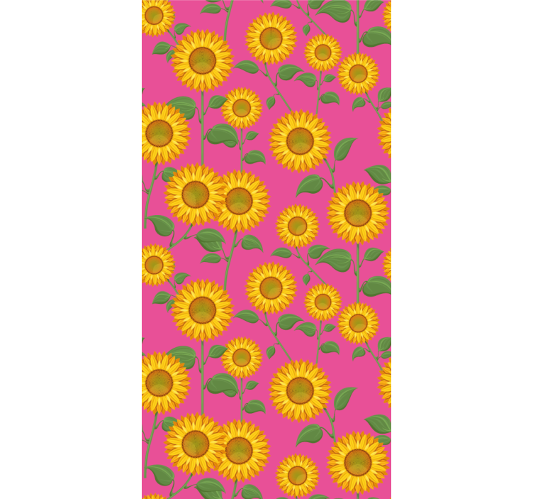 Vibrant Sunflower Display flowers wallpaper - TenStickers