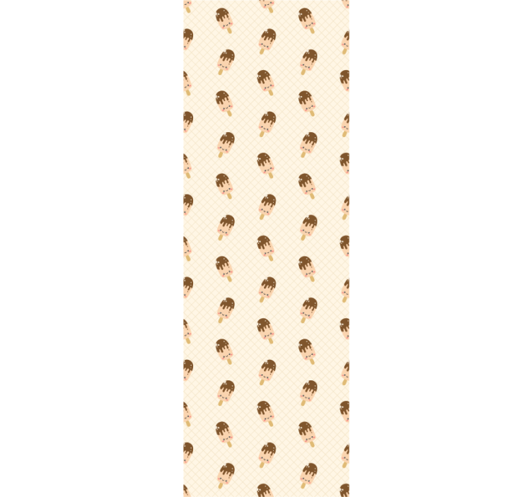 Adorable Ice Cream Cones nursery wallpaper - TenStickers