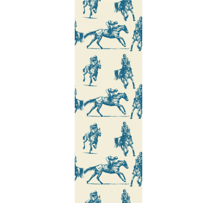 Equestrian Sketches horses wallpaper - TenStickers