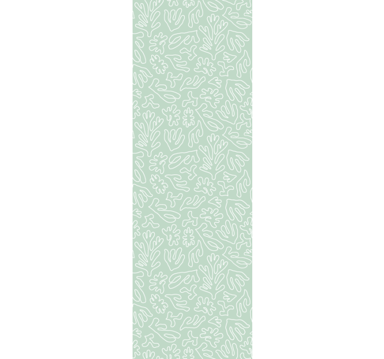Coral Reef Motif leaves wallpaper - TenStickers