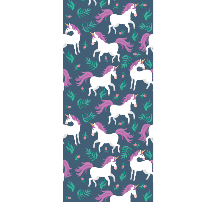 Magical Unicorns horses wallpaper - TenStickers