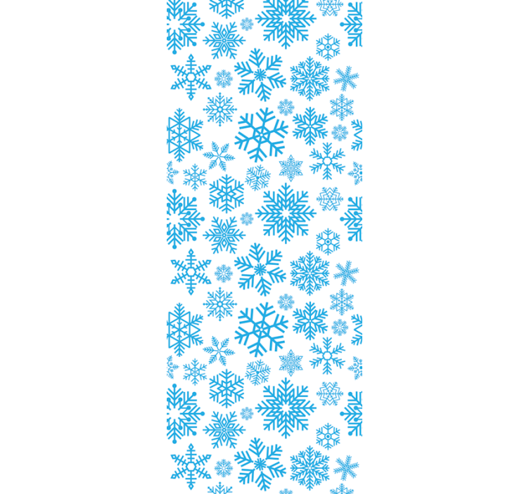 Seasonal Snowflake Motif holiday christmas wallpaper - TenStickers