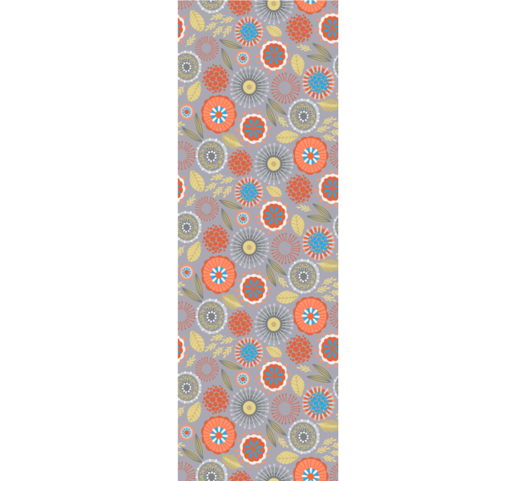 Floral Burst flowers wallpaper - TenStickers