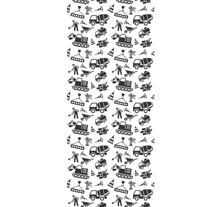Construction Motif wallpaper industrial - TenStickers