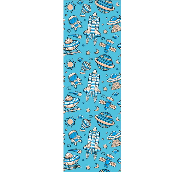 Space Exploration Fantasy contemporary wallpaper - TenStickers