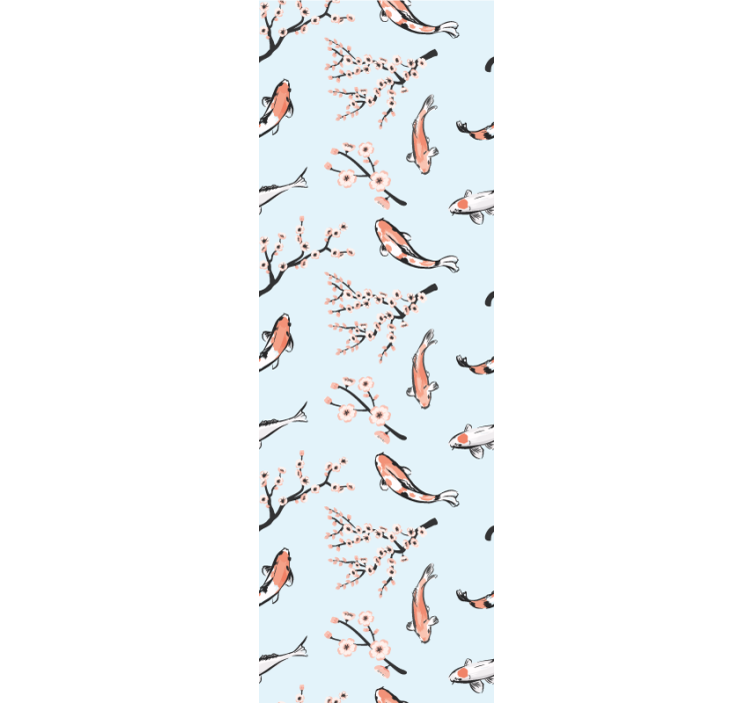 Japanese Nature birds in wallpaper - TenStickers
