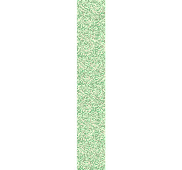 Green foliage pattern leaves wallpaper - TenStickers