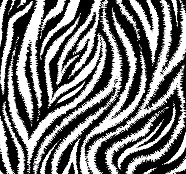 Classic black and white zebra wallpaper - TenStickers