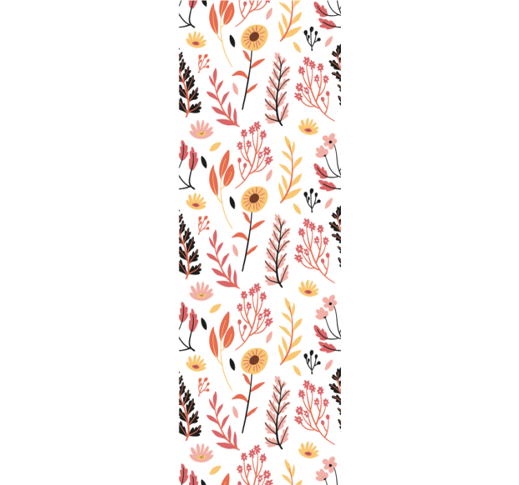 Floral Botanical Design flowers wallpaper - TenStickers