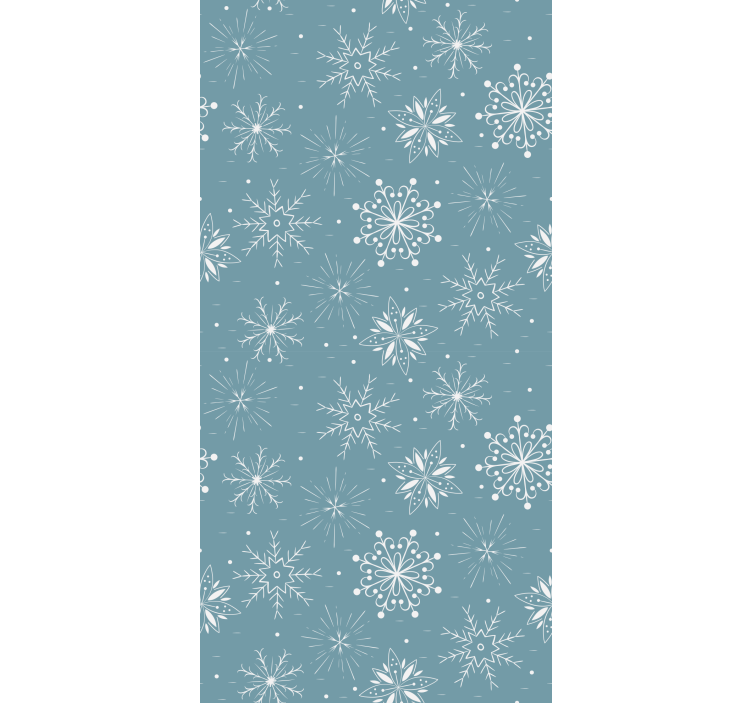 Snowflakes Motif holiday christmas wallpaper - TenStickers