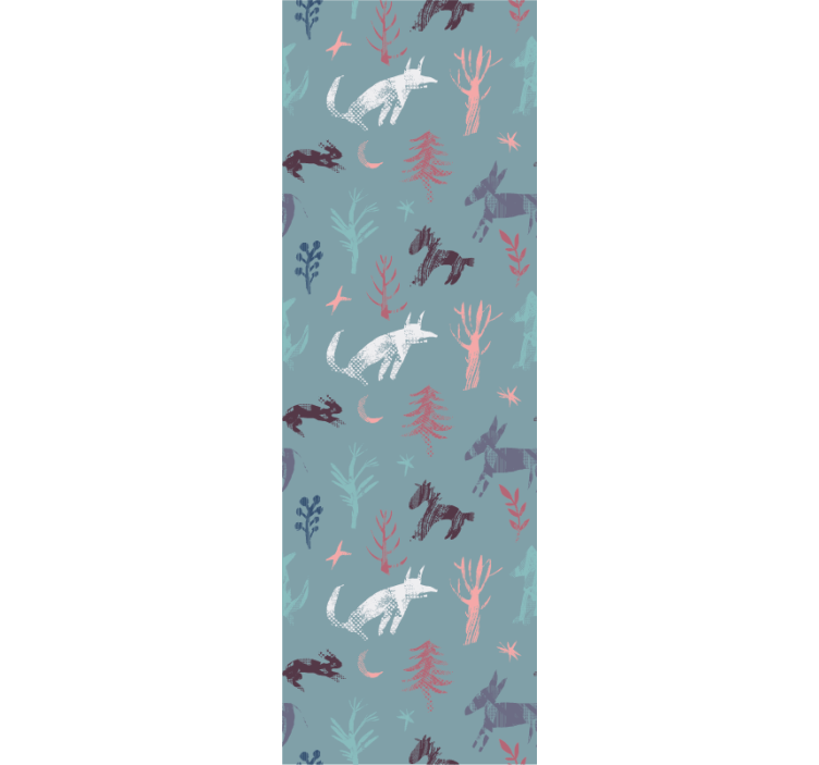 Woodland Creature Motif animals wallpaper - TenStickers