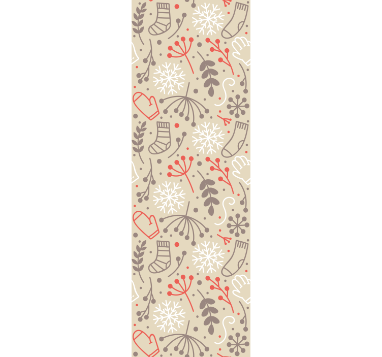 Festive Patterns holiday christmas wallpaper - TenStickers