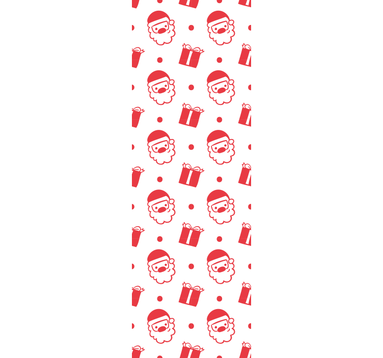 Santa Festive Motif holiday christmas wallpaper - TenStickers