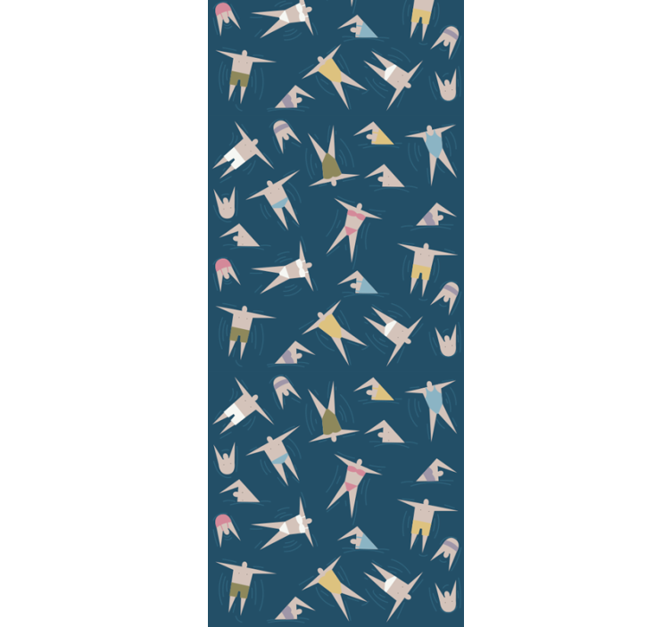 Flying Birds Pattern animals wallpaper - TenStickers