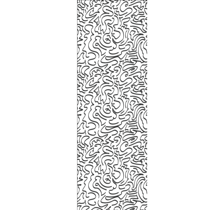 Squiggle Pattern abstract wallpaper - TenStickers