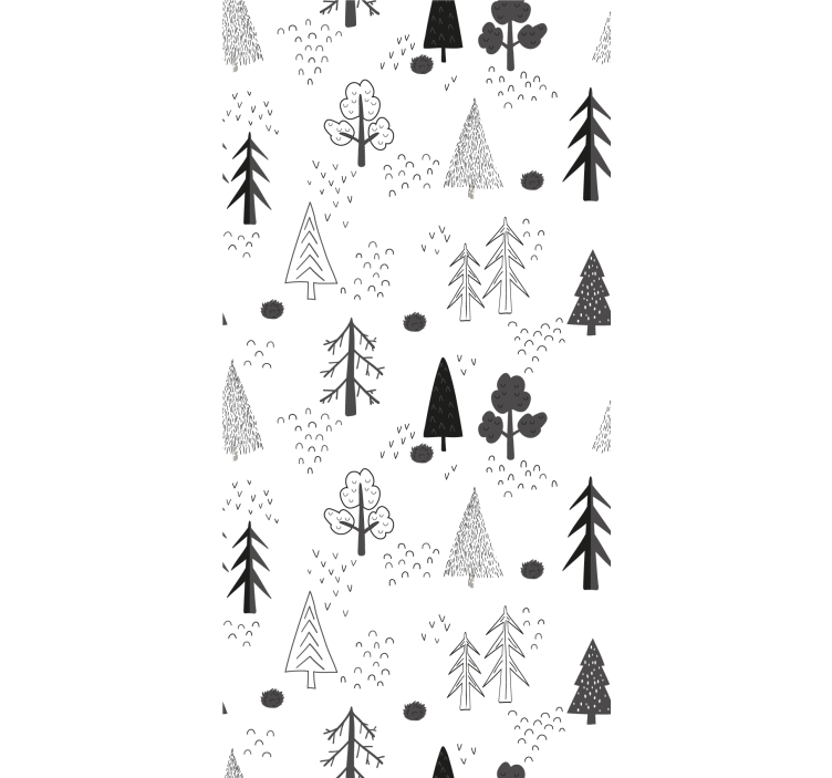 Scandinavian Forest nature wallpaper - TenStickers