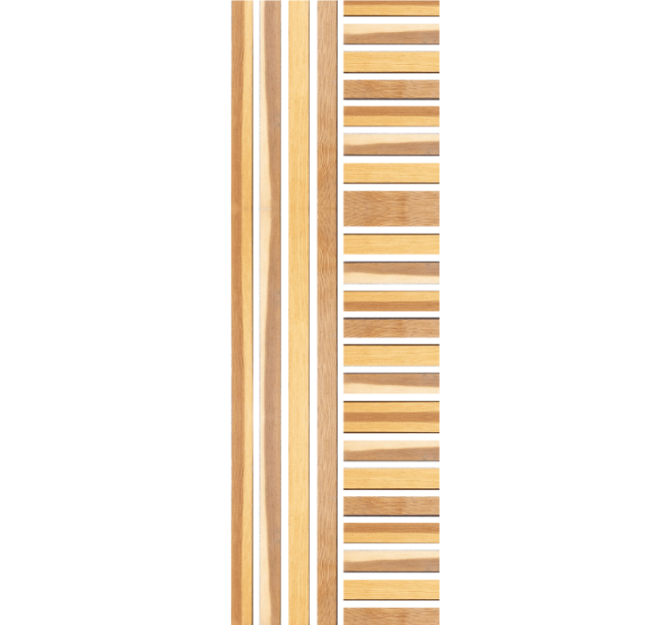 Lined Wood wallpaper striped - TenStickers