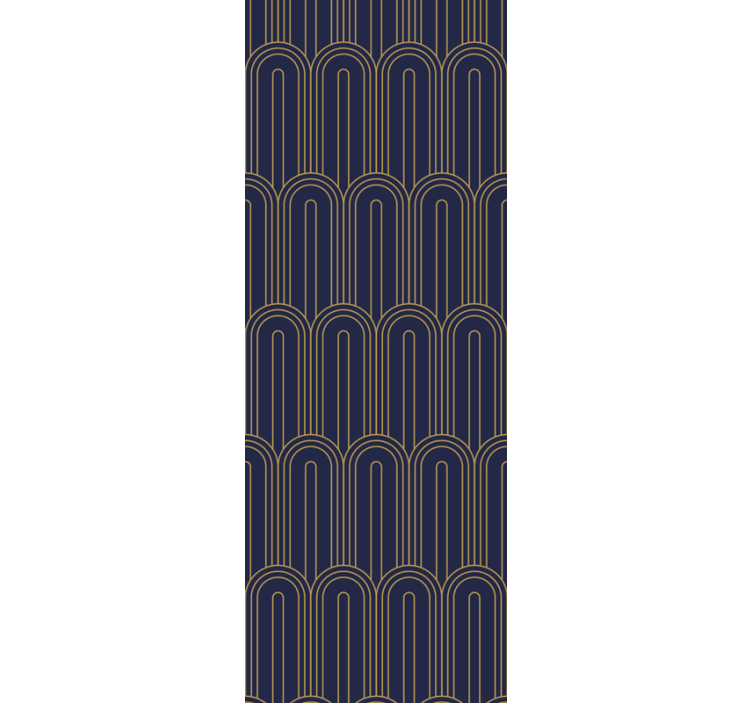 Arched Line Pattern contemporary wallpaper - TenStickers