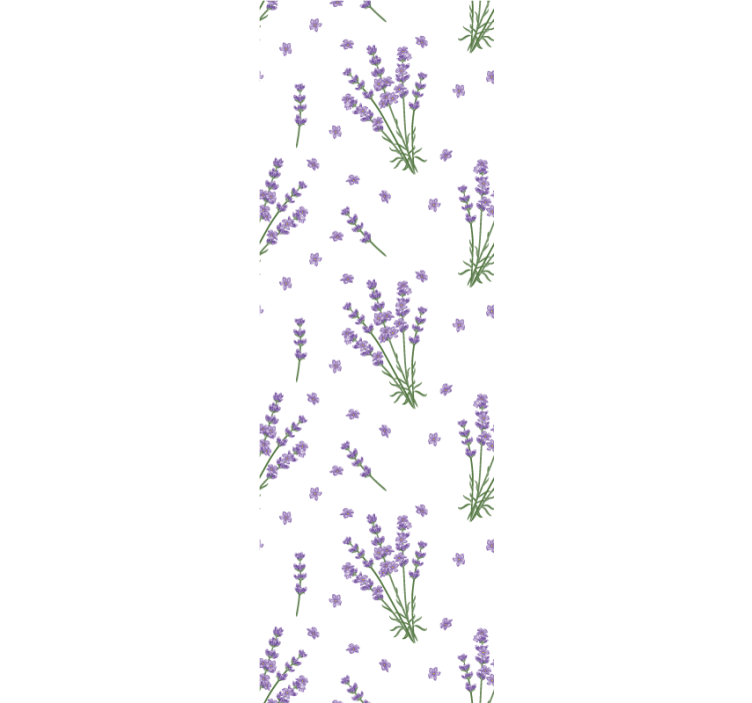 Lavender Floral Garden flowers wallpaper - TenStickers