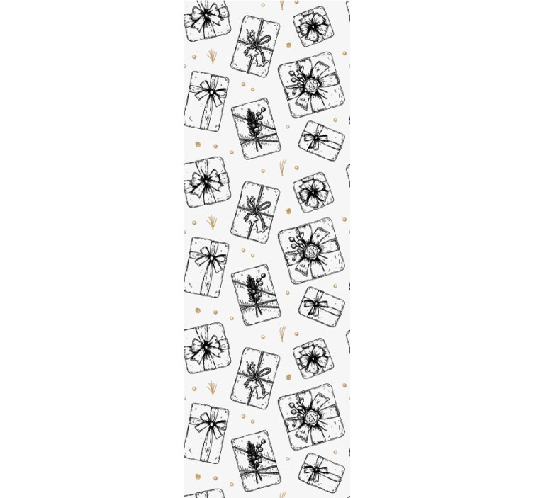 Gift Bow Patterns holiday christmas wallpaper - TenStickers