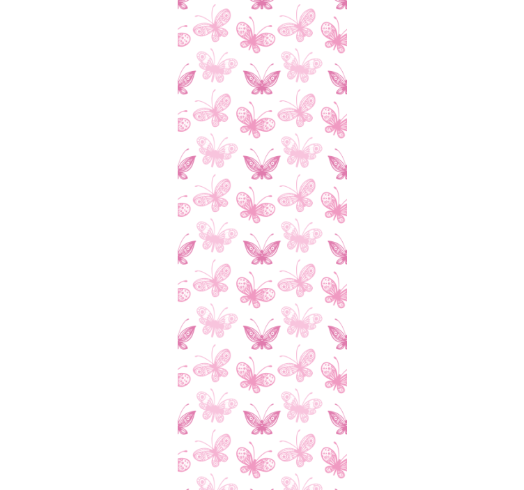 Pink shades butterflies wallpaper - TenStickers