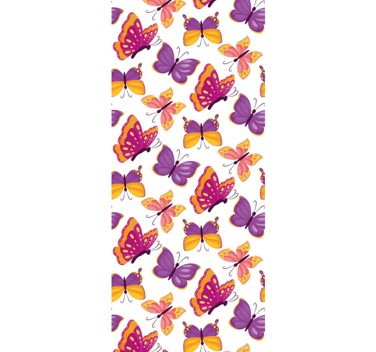 Purple Shades butterflies wallpaper - TenStickers
