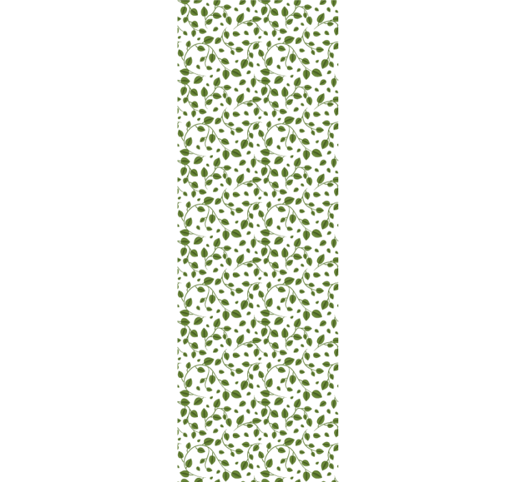 Green creepers motif leaves wallpaper - TenStickers