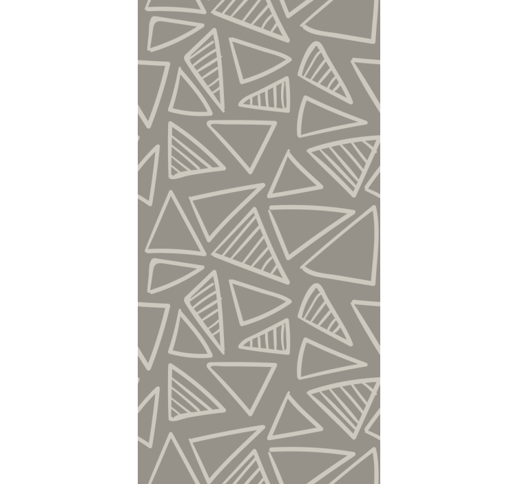 Triangular Pattern Design geometric wallpaper - TenStickers