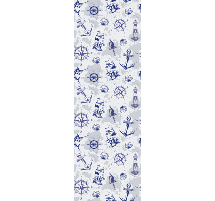 Nautical Theme Elements city wallpaper - TenStickers