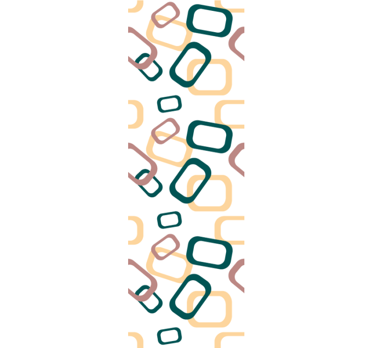 Abstract Irregular Forms Abstract Wallpaper - TenStickers