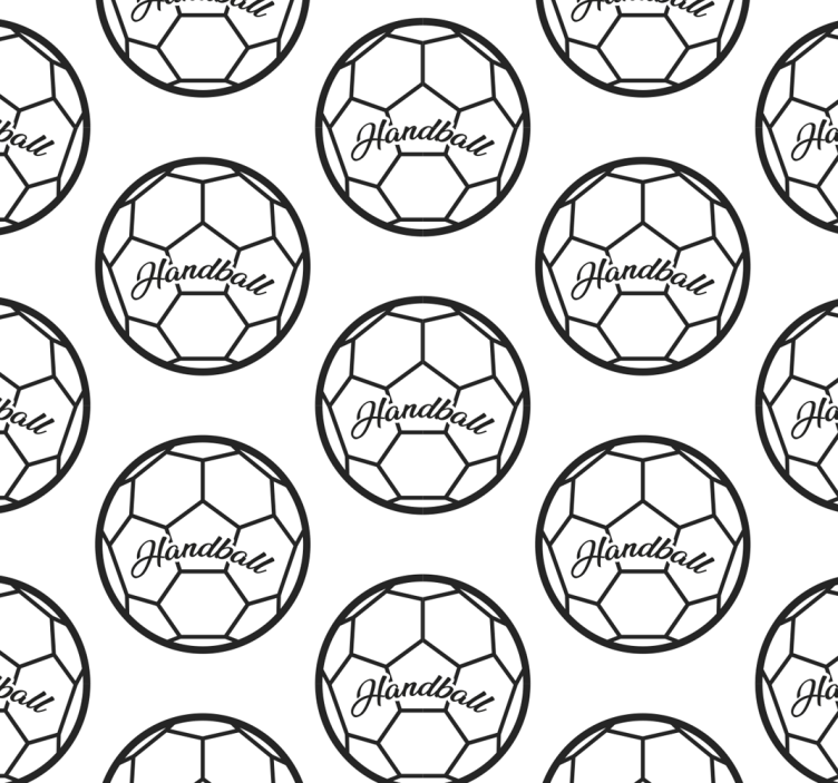 Handball pattern teenage bedroom wallpaper - TenStickers
