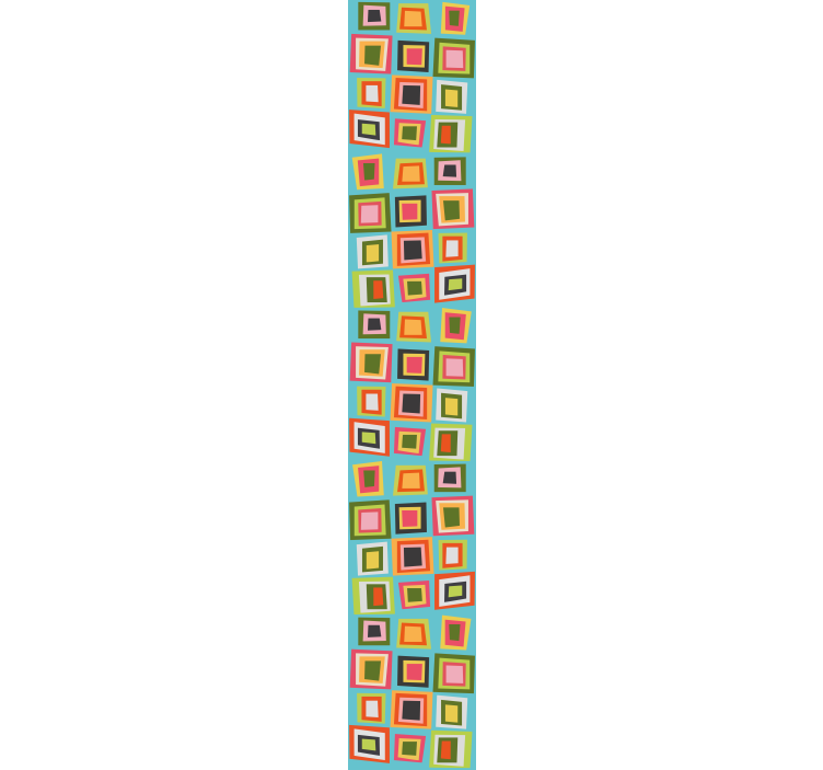 Colorful checkered wallpaper Square wallpaper - TenStickers