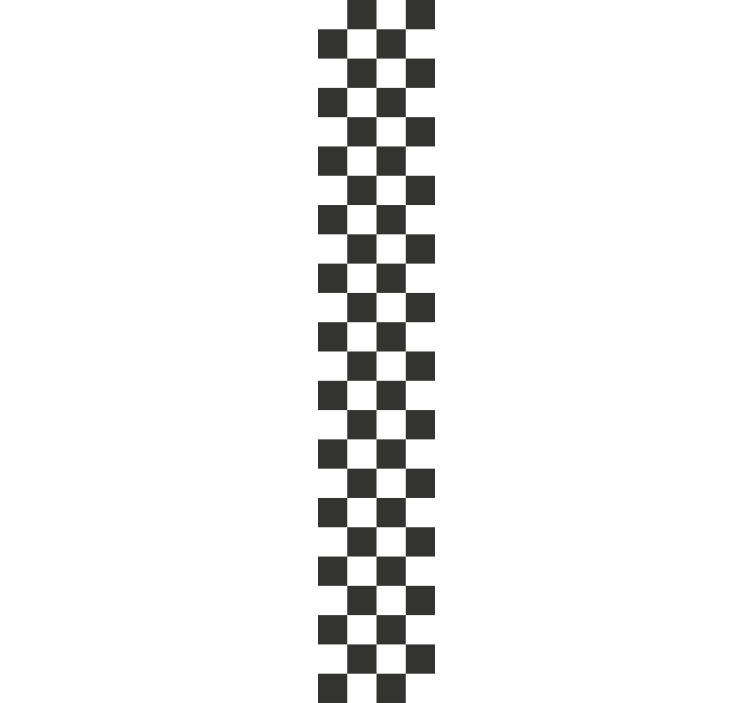 Black and white checkered square pattern teenage wallpaper - TenStickers