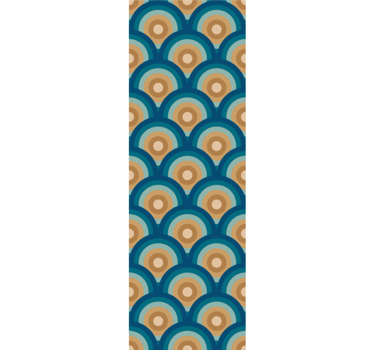 60s circles Vintage Wallpaper - TenStickers