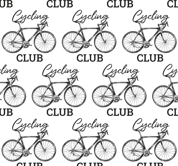 Cycling club Letter wallpaper - TenStickers