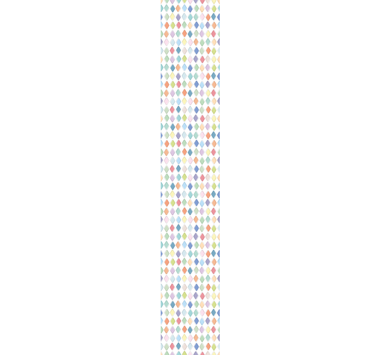 Colorful Harlequin Diamonds Art Wallpaper - TenStickers