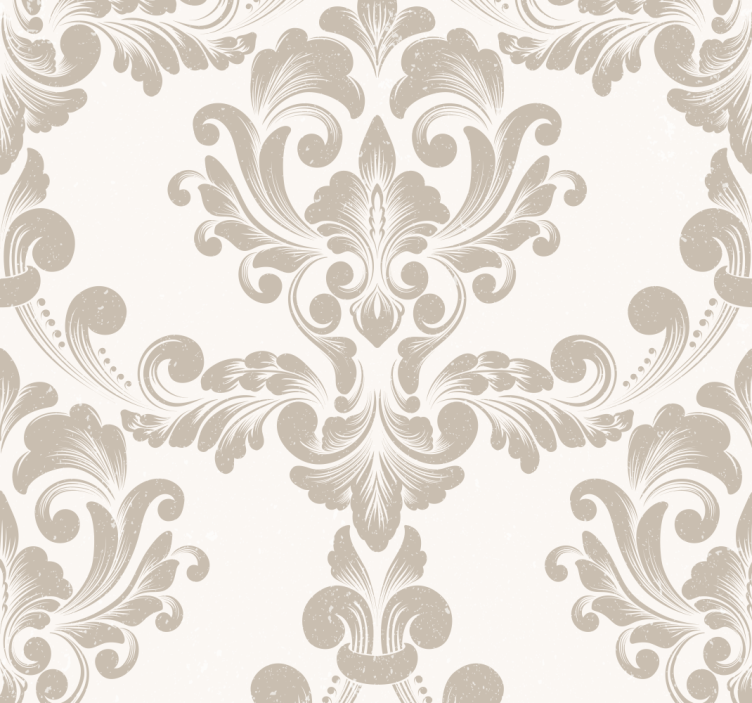 Damask ornament classic decorative wall art - TenStickers