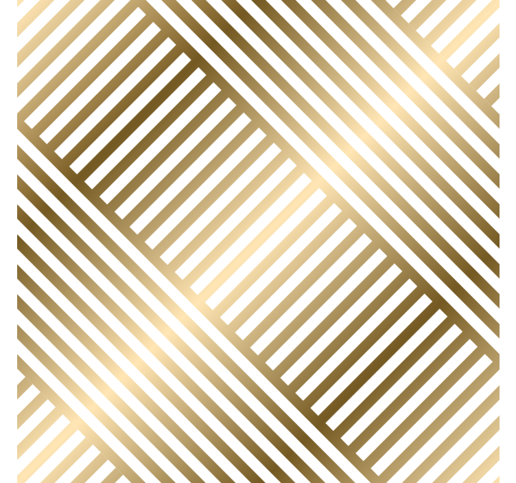 Stripe wallpaper Gold geometric lines design Hallway - TenStickers