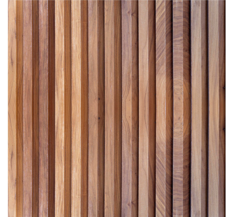 Vertical wooden lines Living room wallpaper - TenStickers