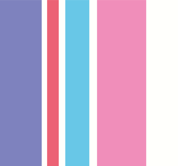 Stripe wallpaper Multicoloured Vertical - TenStickers